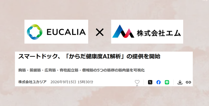 スマートドックで「からだ健康度AI解析(MVision body)」の提供を開始