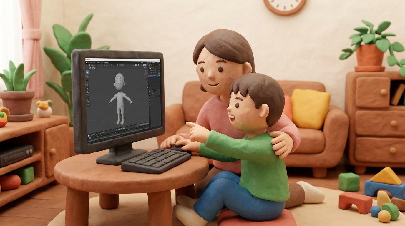 「うちの子にもできる?」Blenderが育む、親子の新たな共通言語