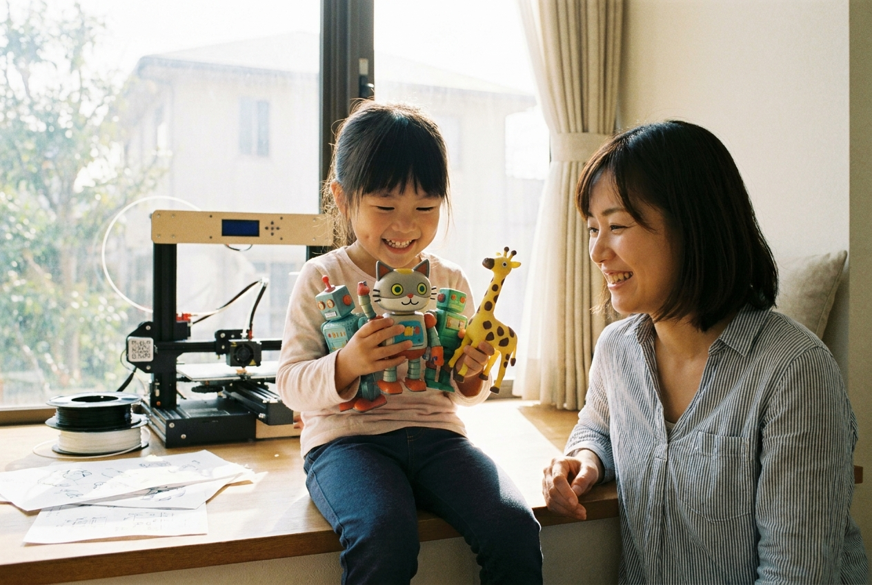 想像が「形」になる感動！3Dプリンターと保護者の声