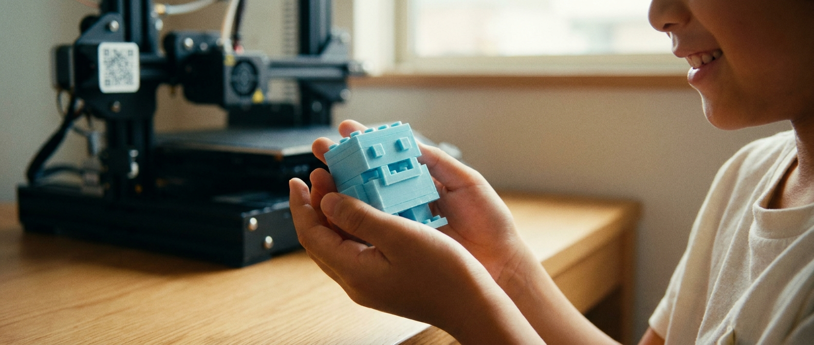 画面から飛び出す感動!3Dプリンターで作品が形になる喜び
