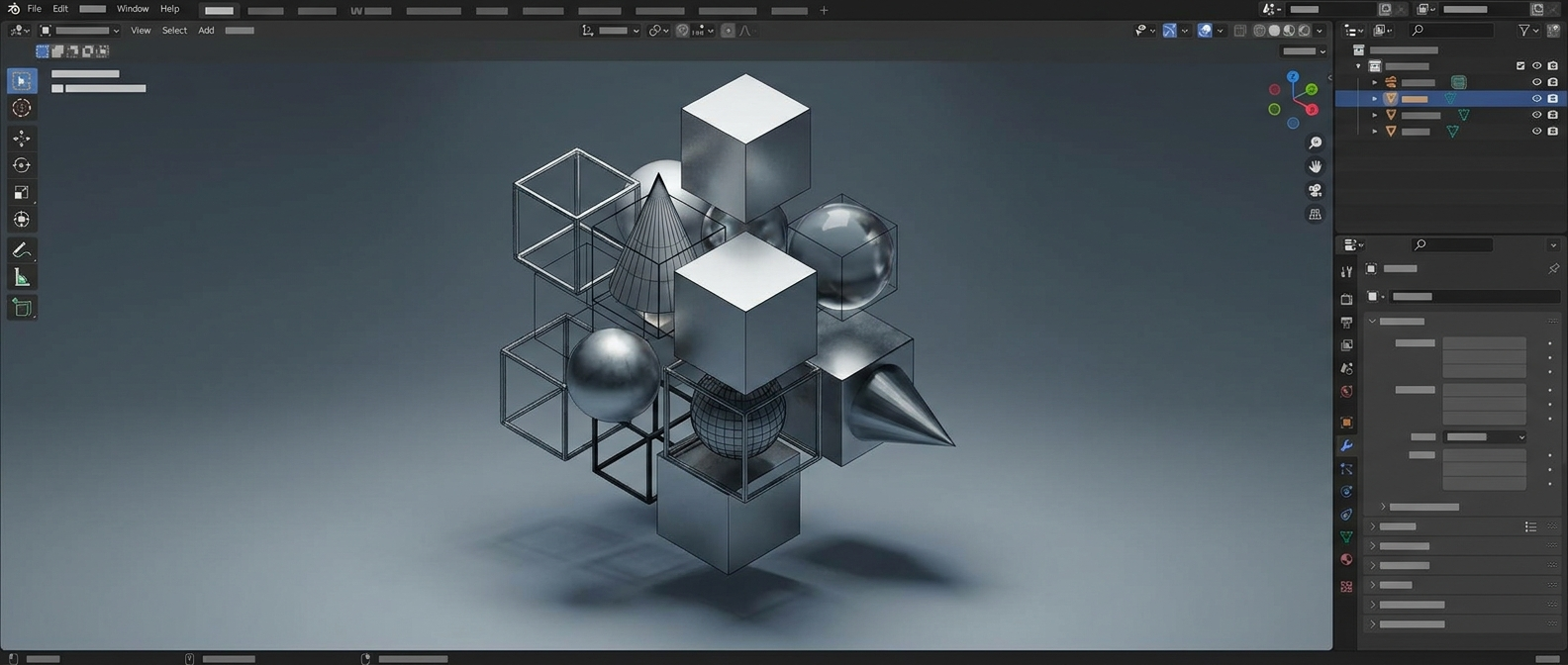 Blenderで「伝える形」を考える。ロゴデザインへの挑戦
