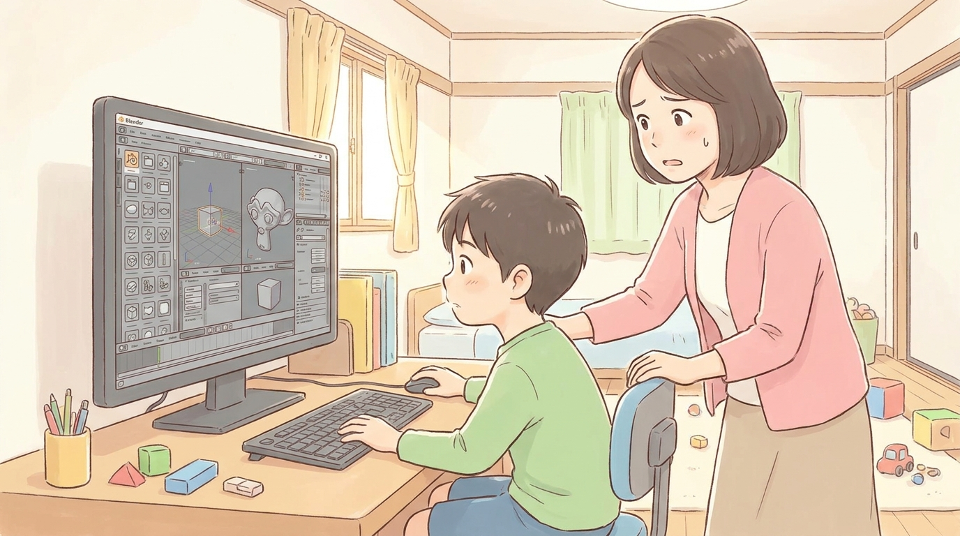 「うちの子、Blenderなんてできるかな？」と心配な保護者の方へ