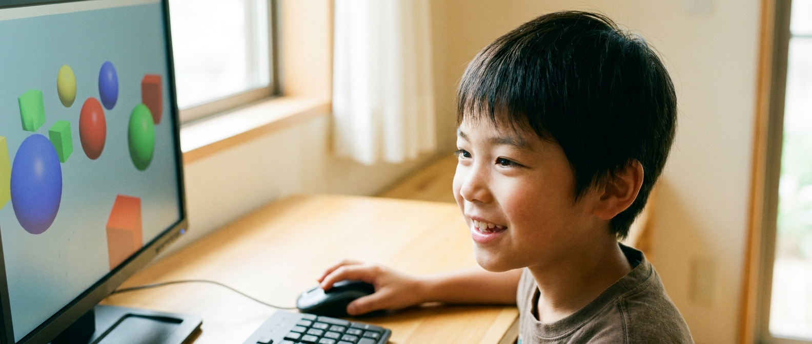 「難しい」は思い込み？子どもがBlenderに夢中になる理由