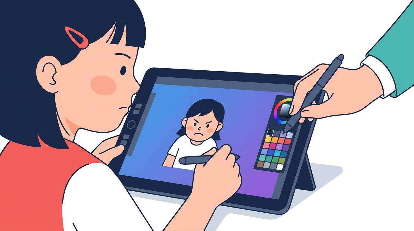 「なんとなく」から「理由」へ。デジタルイラストで芽生えるデザイン思考