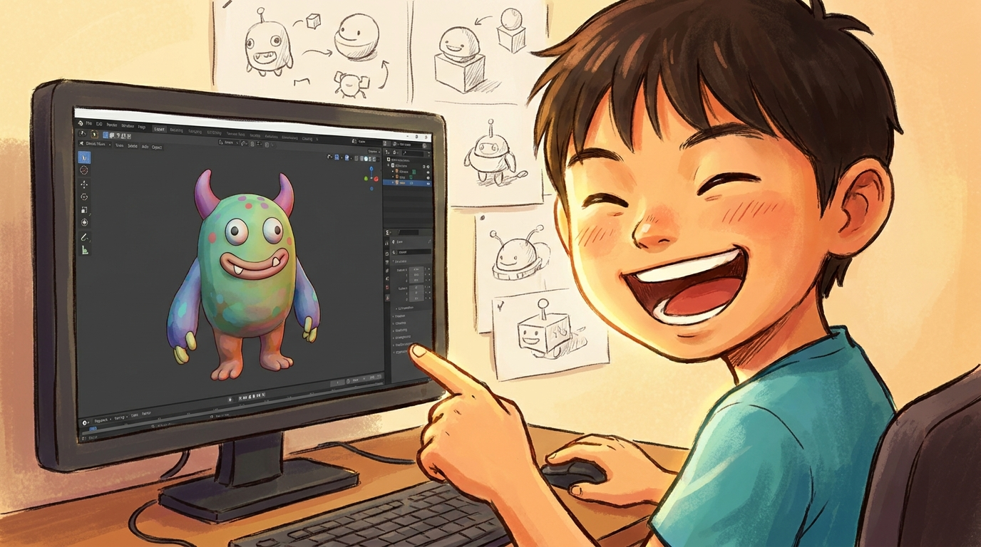 「僕が作ったんだ!」3Dモデルが自信を育む瞬間