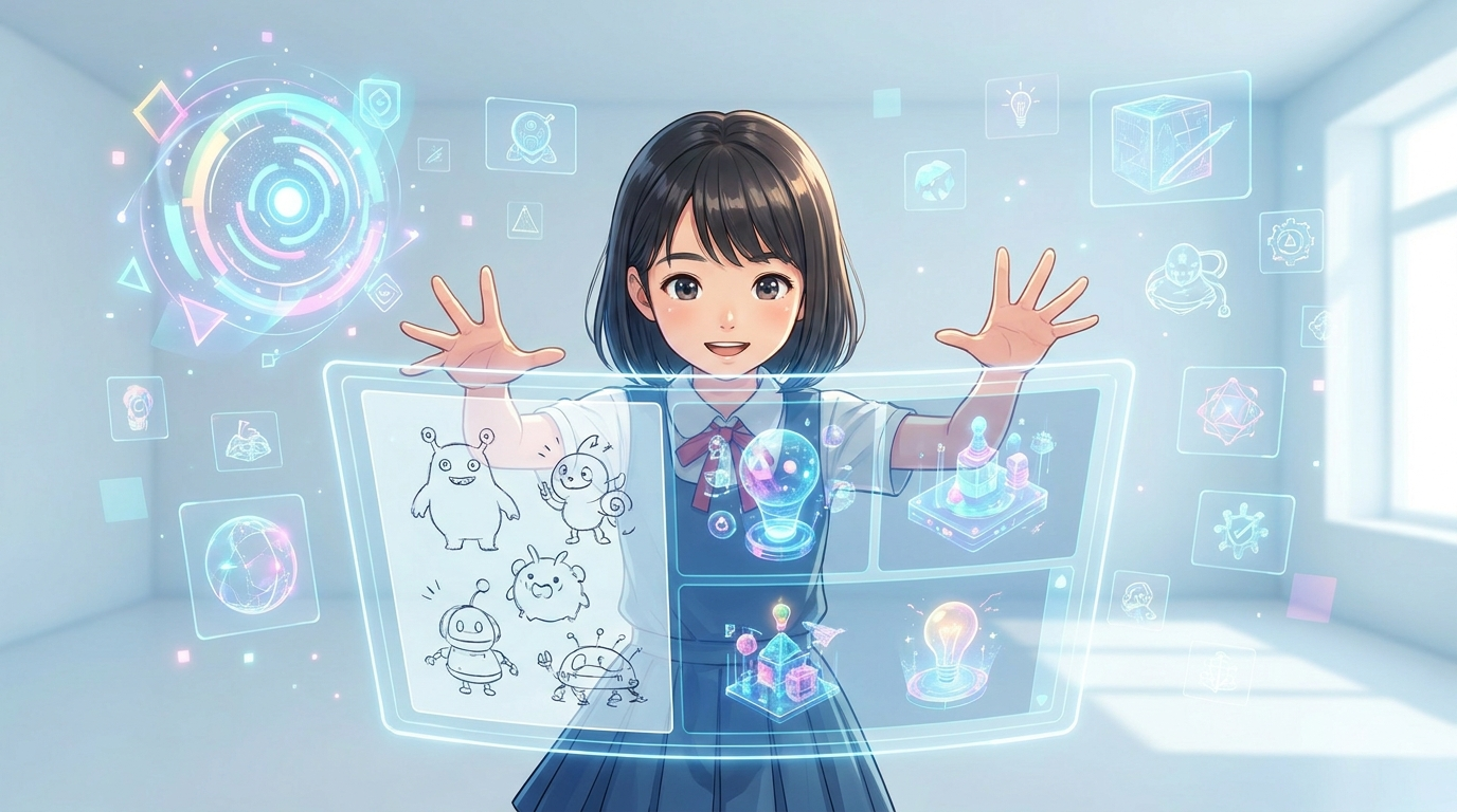 AIは頼れる相棒!こどもたちの発想を加速するAIクリエイティブ