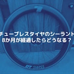 チューブレスタイヤのシーラントの残量確認(約8か月経過)