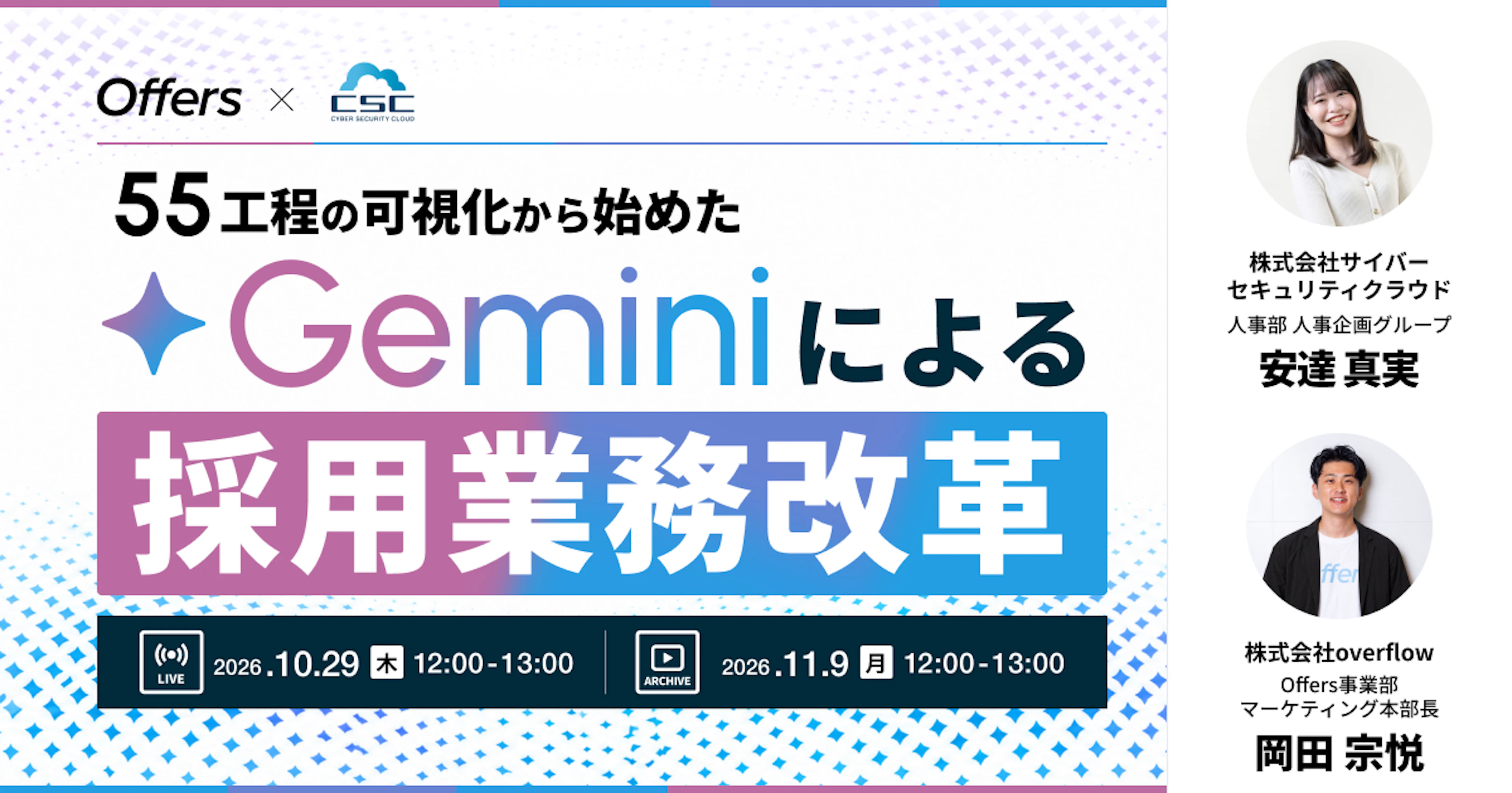 【イベントレポート】55工程の可視化から始めた、Geminiによる採用業務改革 〜採用の質を落とさず業務を効率化するために、AIと協働して面接業務工数を50％削減。サイバーセキュリティクラウドの実践プロセス〜