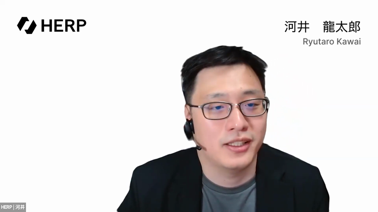 ジュニア人材の育成について語る株式会社HERP 取締役 河井龍太郎氏
