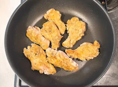 調理(焼き色をつける)