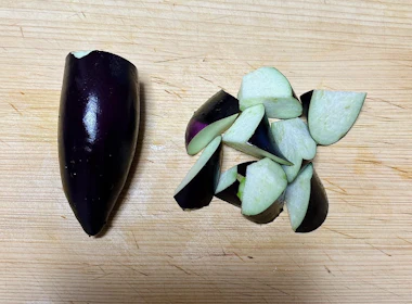 下ごしらえ(ナス)