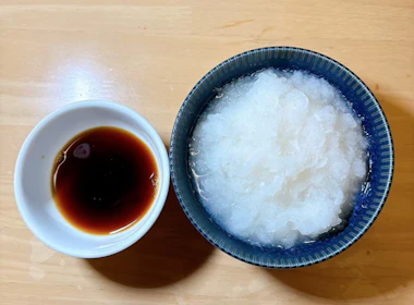 大根おろしの準備