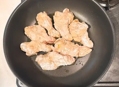 調理(焼き色をつける)