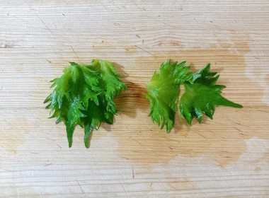 下ごしらえ(大葉)