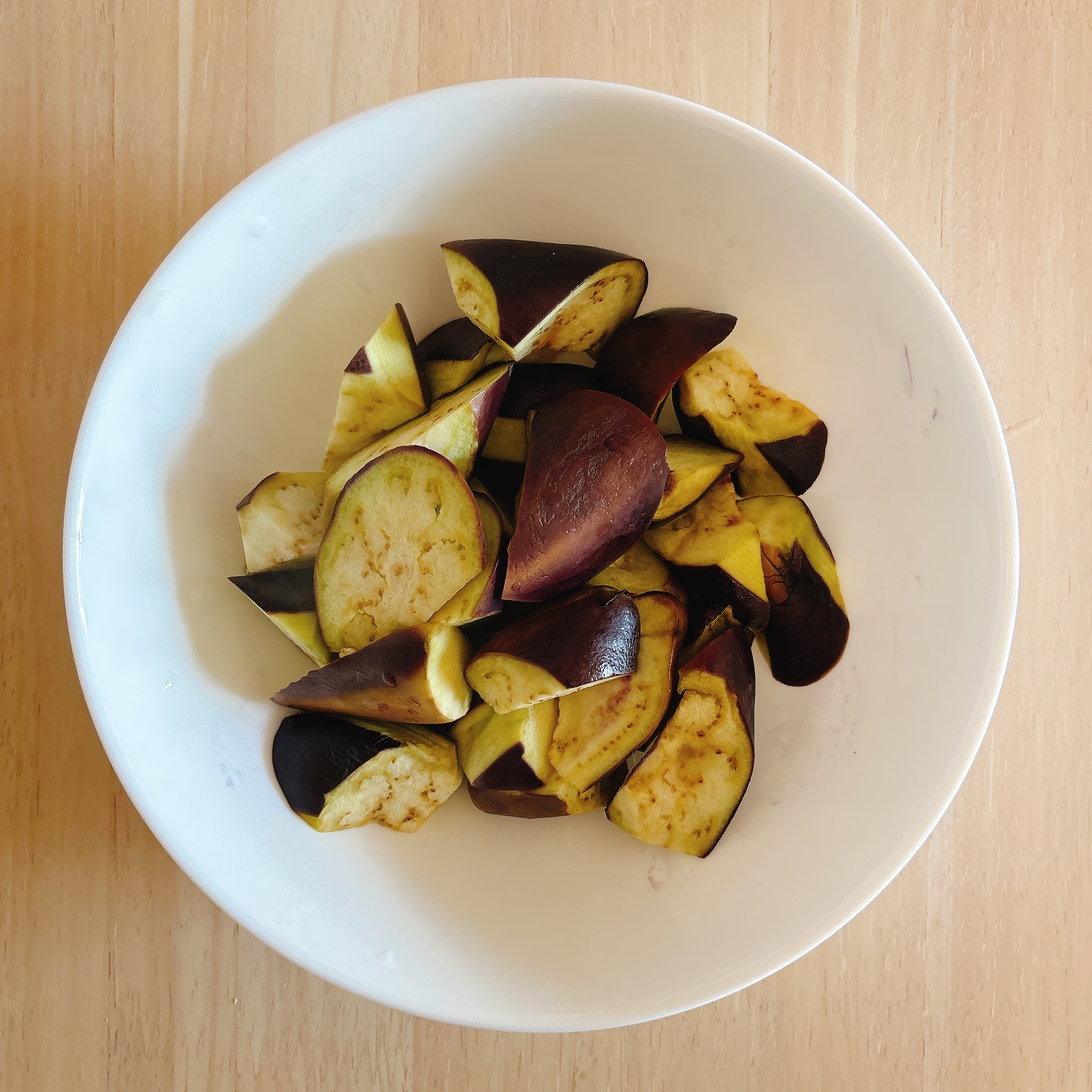 下ごしらえ（ナス）