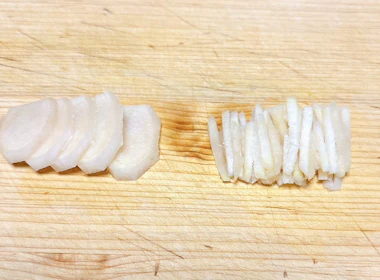 生姜を切る