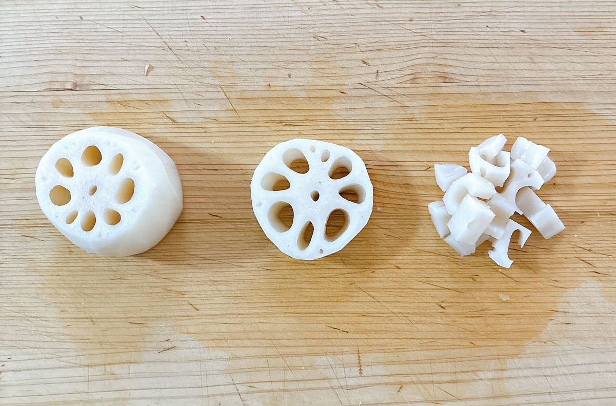 下ごしらえ（レンコン）