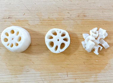 下ごしらえ(レンコン)