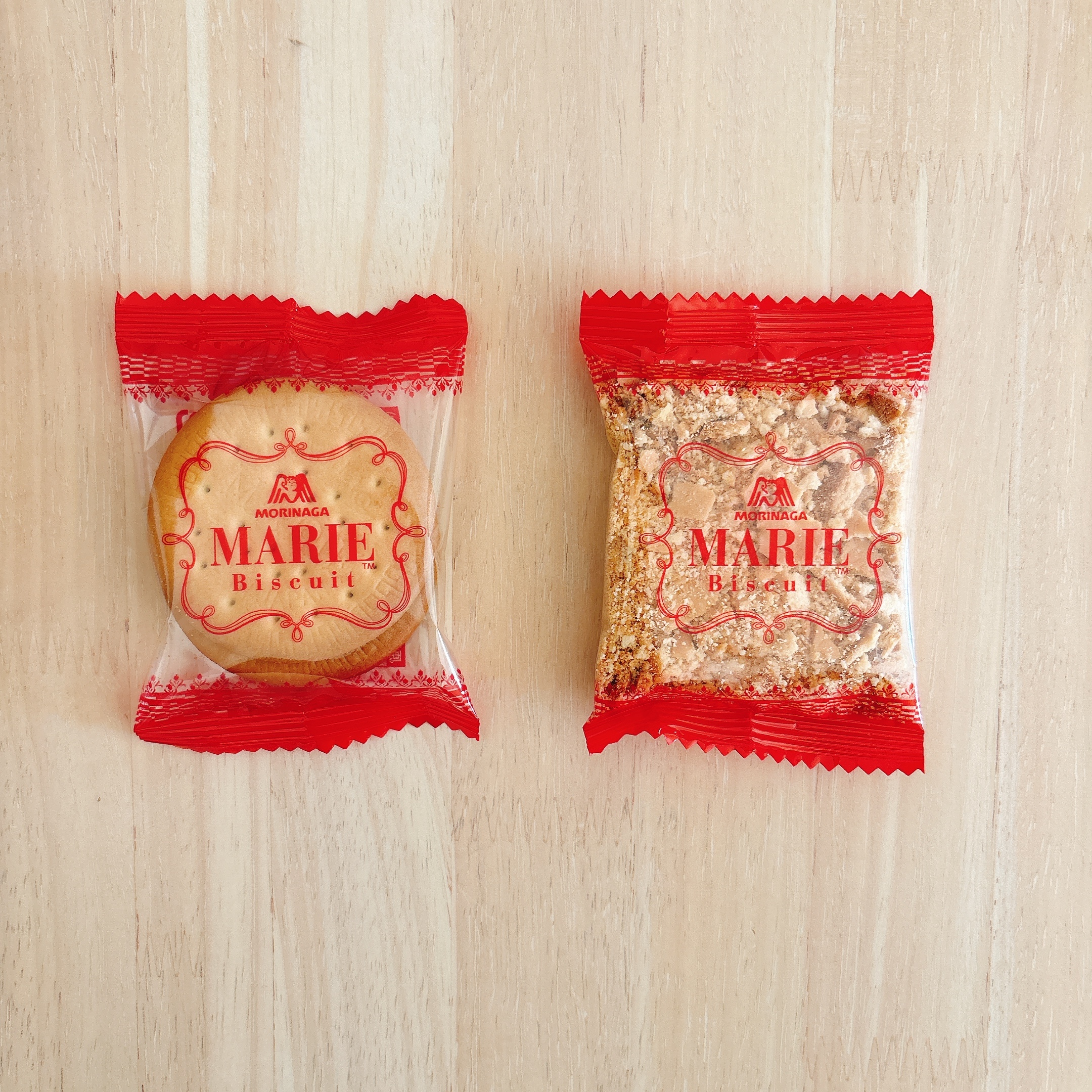 下ごしらえ（ビスケットを砕く）