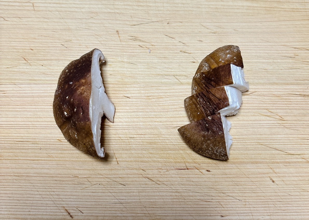 下ごしらえ（椎茸）