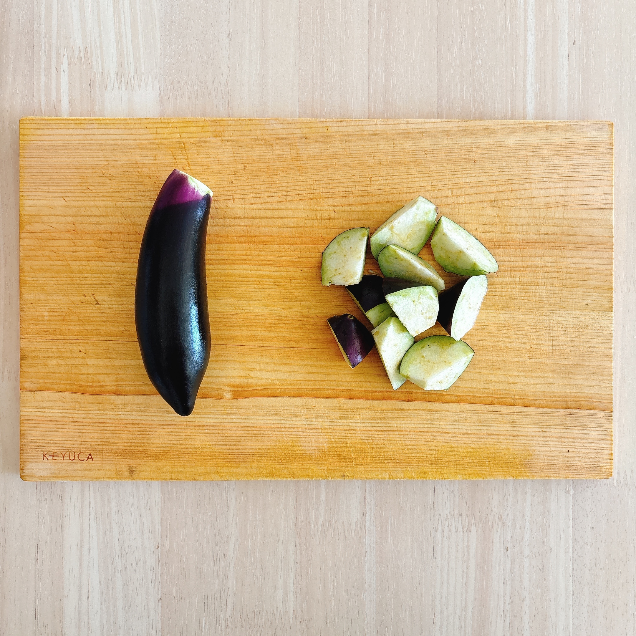 下ごしらえ（ナス）