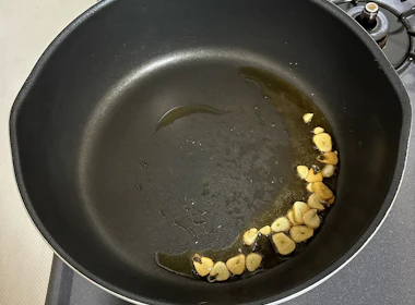 フライドガーリック作り