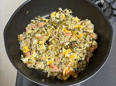 仕上げと盛り付け