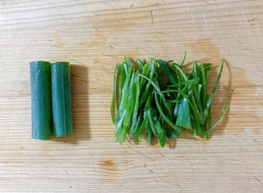 長葱の準備