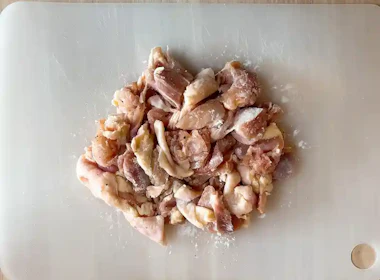 下ごしらえ(鶏もも肉)