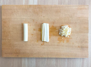 下ごしらえ(長ネギ(茎))