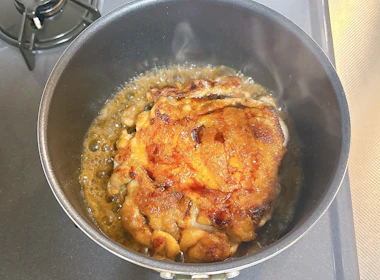 調理(照り焼き)