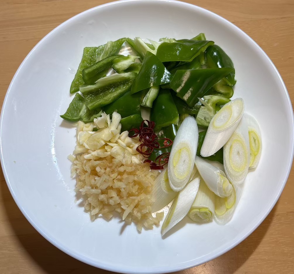 野菜の下ごしらえ