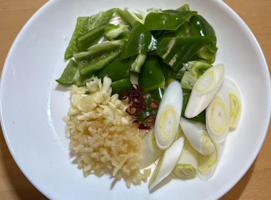 野菜の下ごしらえ