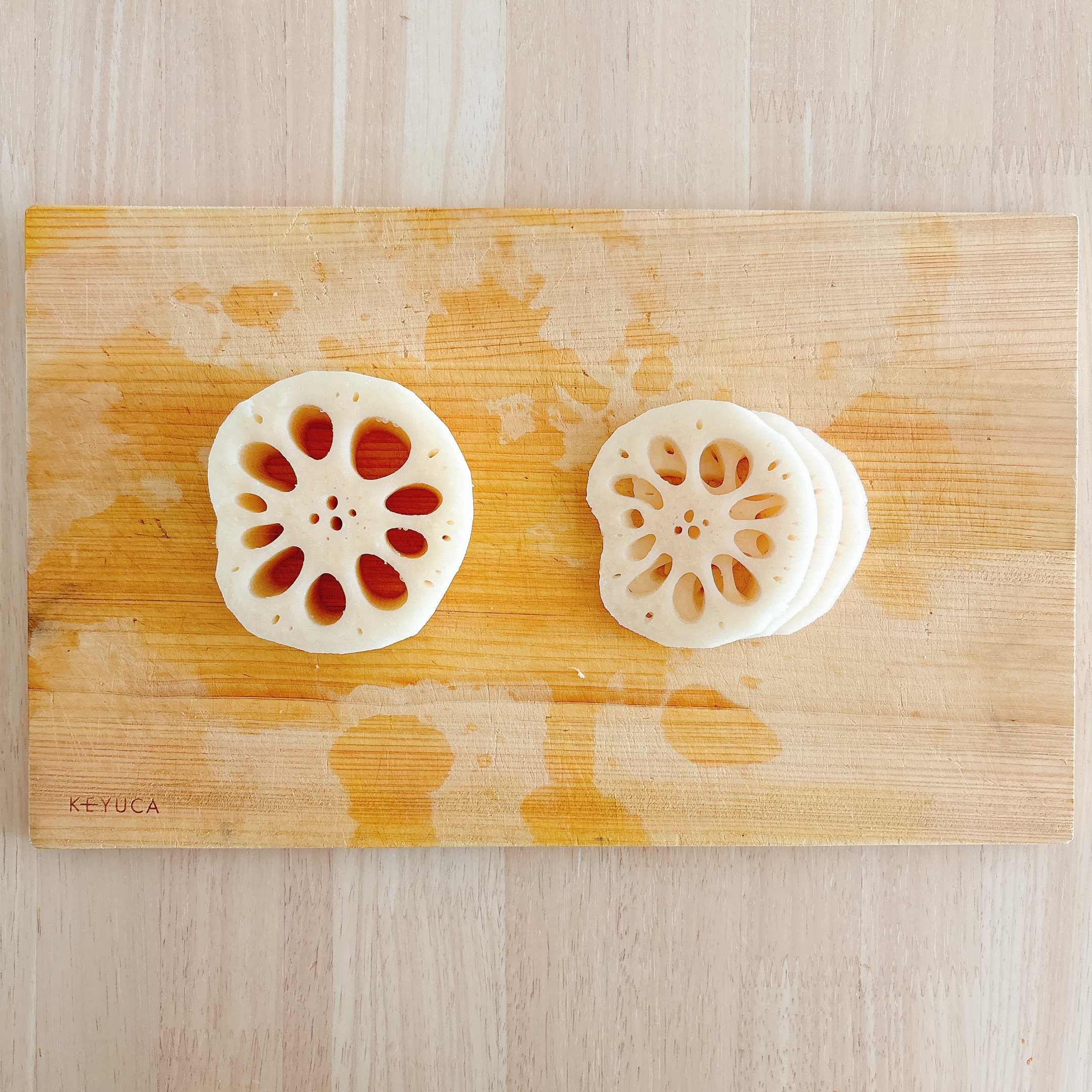 下ごしらえ（レンコン）