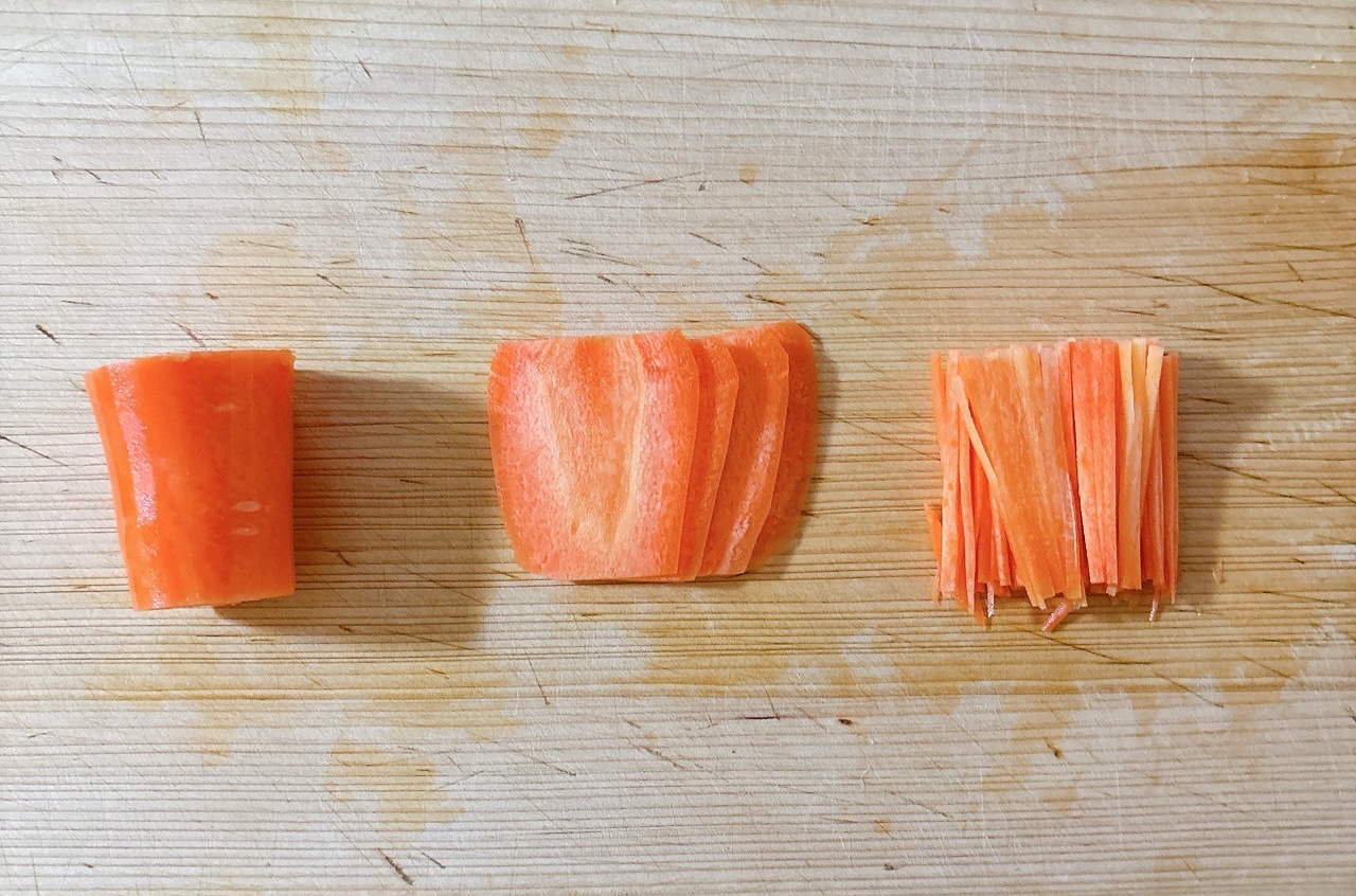下ごしらえ（にんじん）