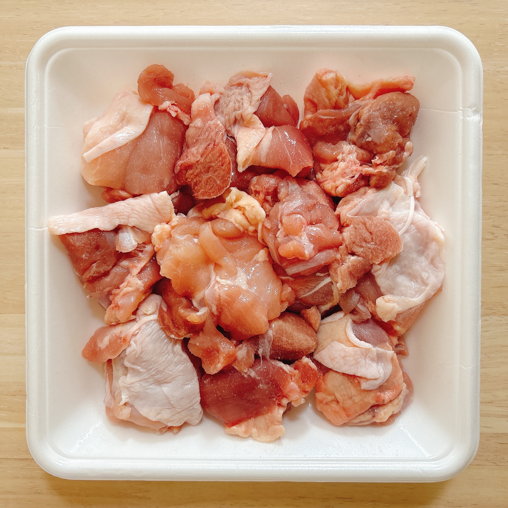 下ごしらえ（鶏もも肉）