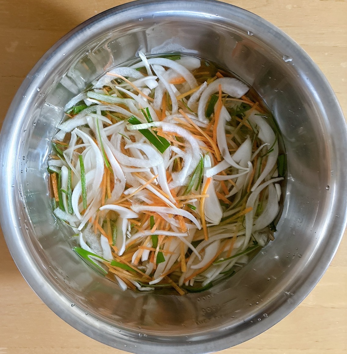 下ごしらえ（水にさらす）