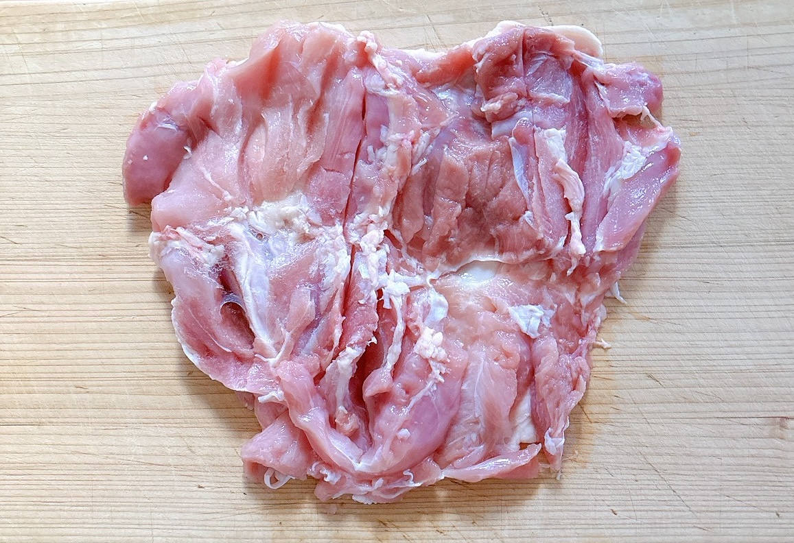 下ごしらえ（鶏もも肉）