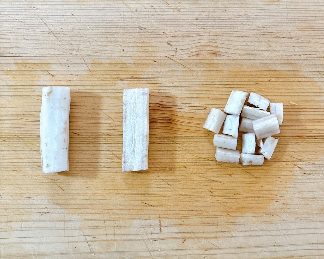 下ごしらえ（ごぼう）