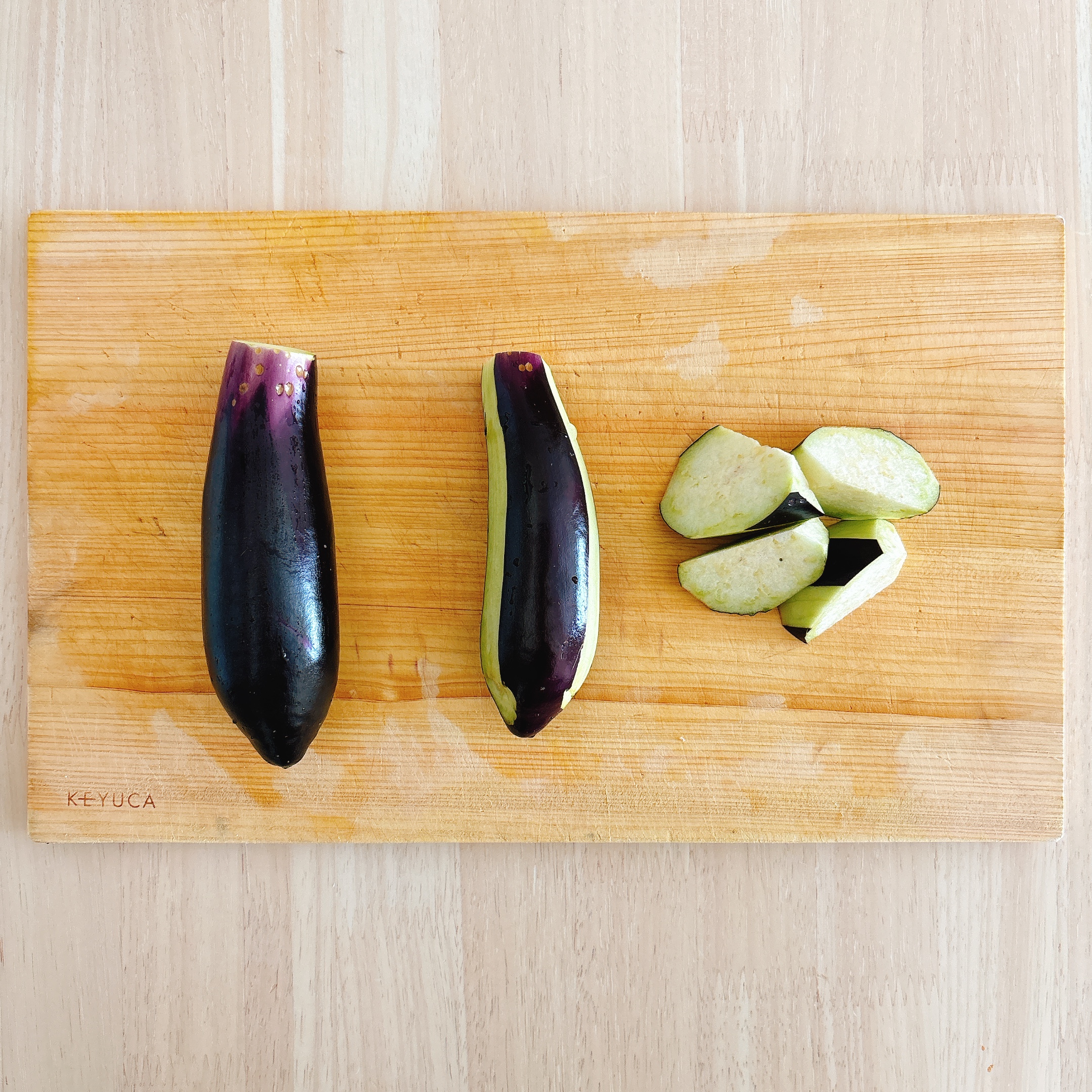 下ごしらえ（ナス）