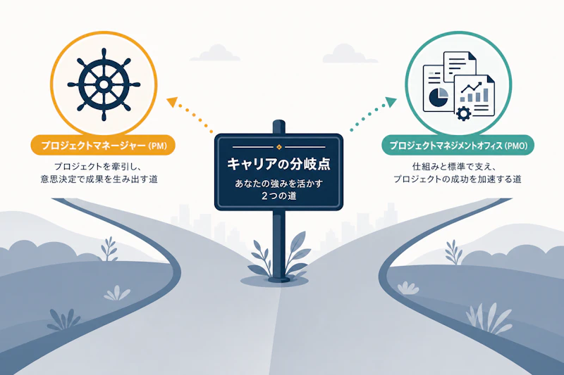 PMとPMOの違いを徹底解説｜フリーランスとして有利なのはどちら？【2026年版】