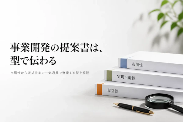 事業開発コンサルタントの提案書の作り方の基本