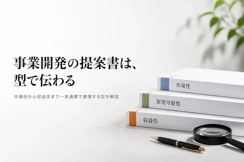 事業開発コンサルタントの提案書の作り方の基本
