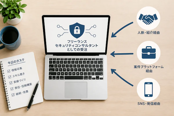 セキュリティコンサルタントのフリーランス案件の獲得方法｜ルート別の使い分けと商談の準備