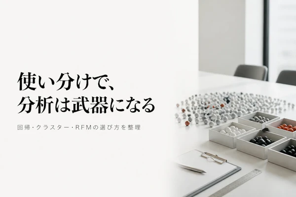 データ分析の代表的な手法一覧と使い分け方