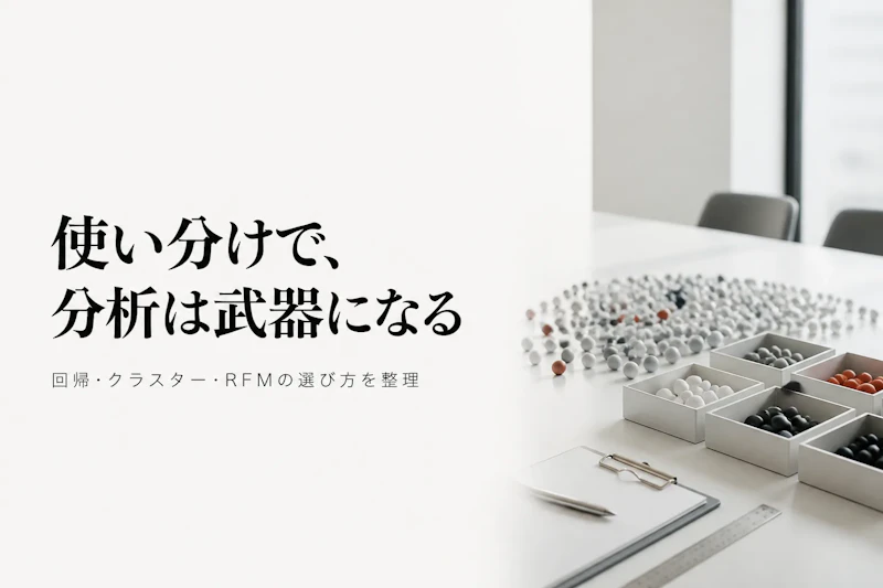 データ分析の代表的な手法一覧と使い分け方