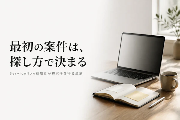 ServiceNowコンサルのフリーランス案件の探し方｜未経験領域からの入り方と注意点