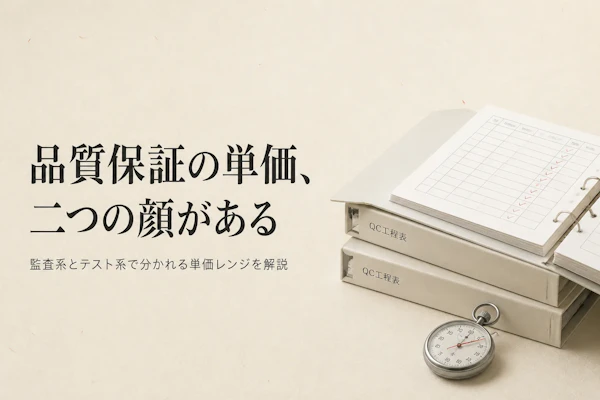 品質保証（QA）コンサルタントのフリーランス単価相場【2026年最新データ】