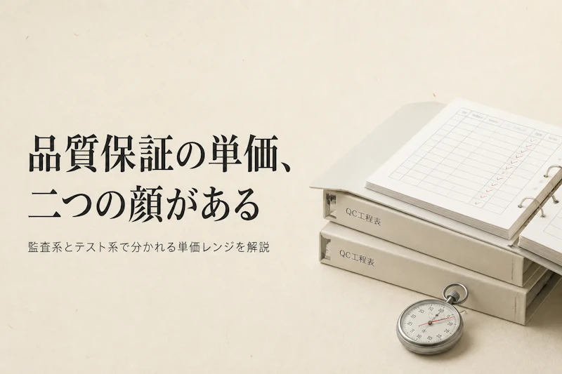 品質保証（QA）コンサルタントのフリーランス単価相場【2026年最新データ】