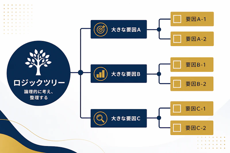 ロジックツリーの作り方とは？コンサルが使う思考整理の型を具体例で解説